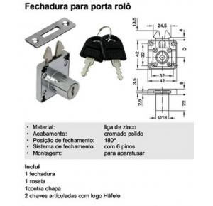 FECHADURA FGV PORTA CORRER